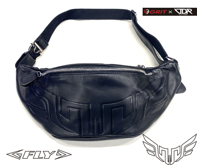 GRIT LEATHER WAIST BAG "FLY" Designed by LTDR