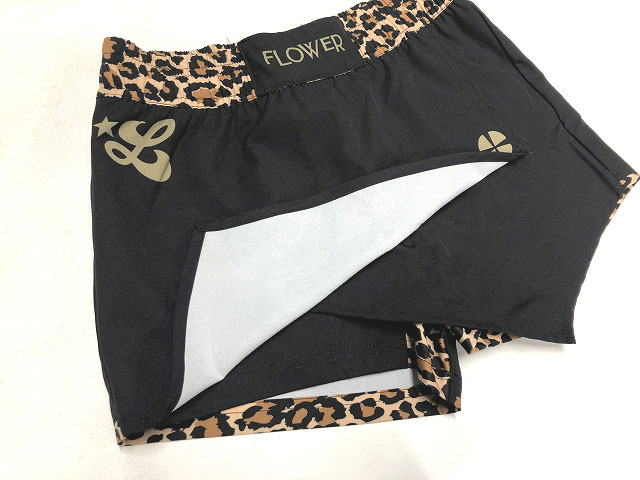 FLOWER LUTADOR FIGHT SHORTS 2205 LEOPARD BK