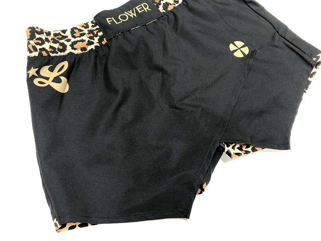 FLOWER LUTADOR FIGHT SHORTS 2205 LEOPARD BK