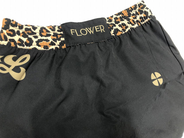 FLOWER LUTADOR FIGHT SHORTS 2205 LEOPARD BK