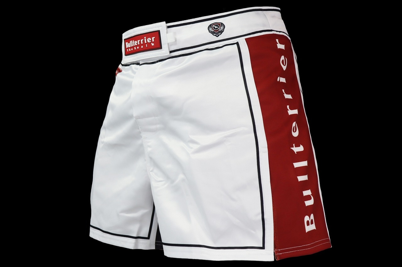 BULL TERRIER ファイトショーツショートフィット Traditional2.0 白/赤