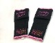 FLOWER GEL INNER GLOVE BK/PNK