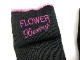 FLOWER GEL INNER GLOVE BK/PNK