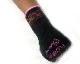 FLOWER GEL INNER GLOVE BK/PNK