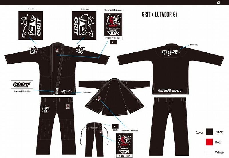 GRIT SCRIPT LOGO BJJ GI 2608��COMPETITION MODEL/�����ѥ�ǥ�/IBJJF��ASJJF����Ϣ���侩��