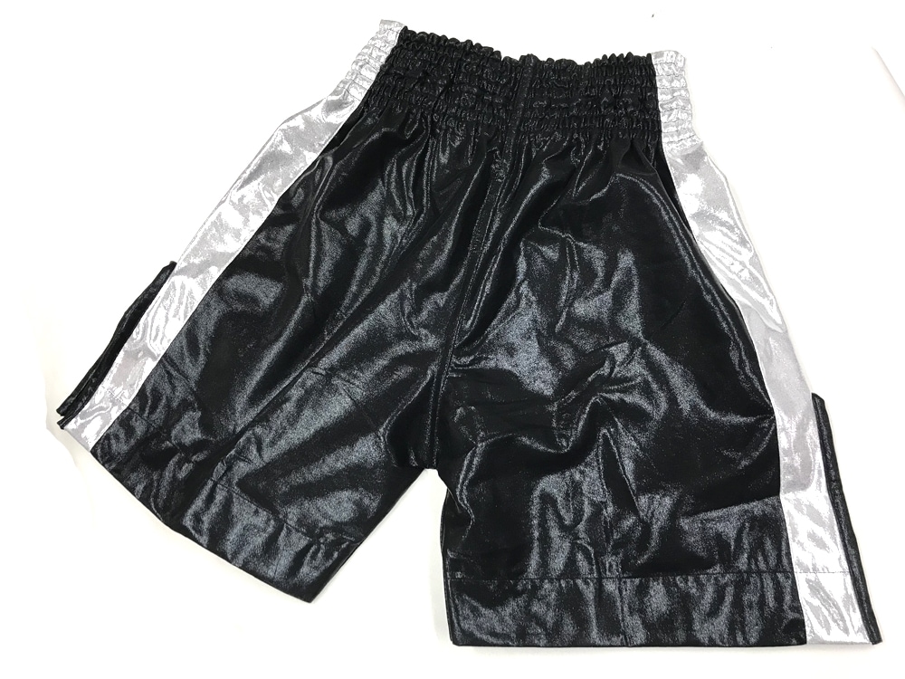 COBRA BOXING LONG SHORTS 2011 BLACK/SILVER LINE