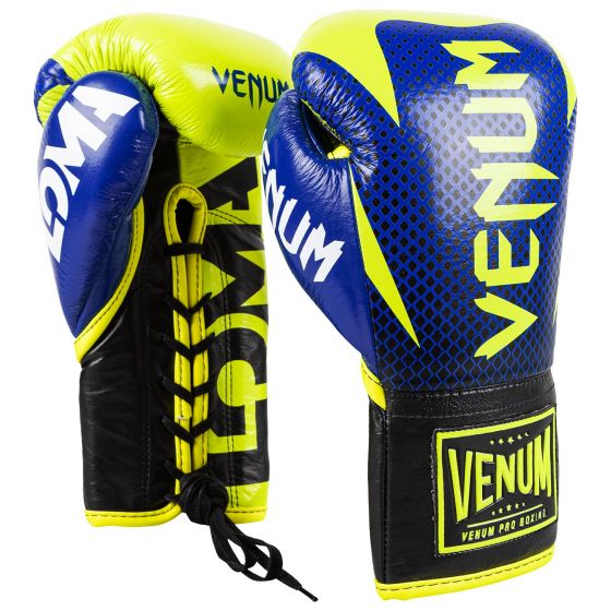 VENUM HAMMER PRO BOXING GLOVES LOMA EDITION - WITH LACES - BLUE/YELLOW̥ ܥ󥰥
