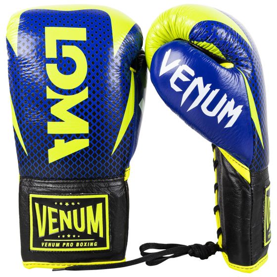 VENUM HAMMER PRO BOXING GLOVES LOMA EDITION - WITH LACES - BLUE/YELLOW̥ ܥ󥰥