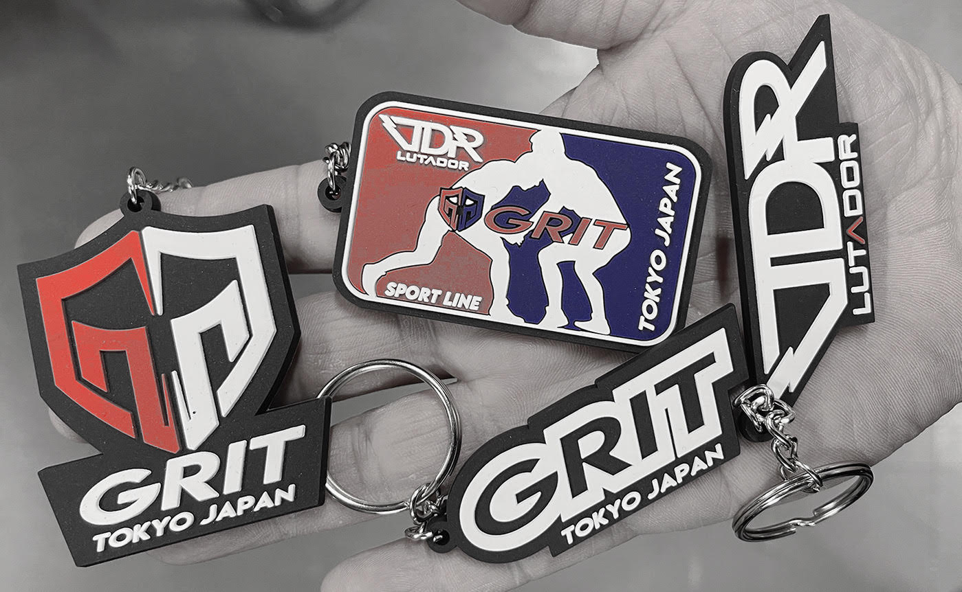 GRIT AND LTDR RUBBER KEYRING