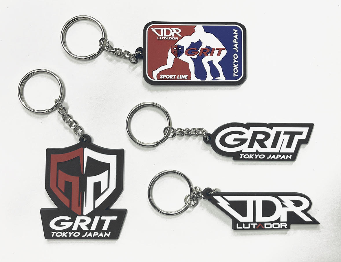 GRIT AND LTDR RUBBER KEYRING