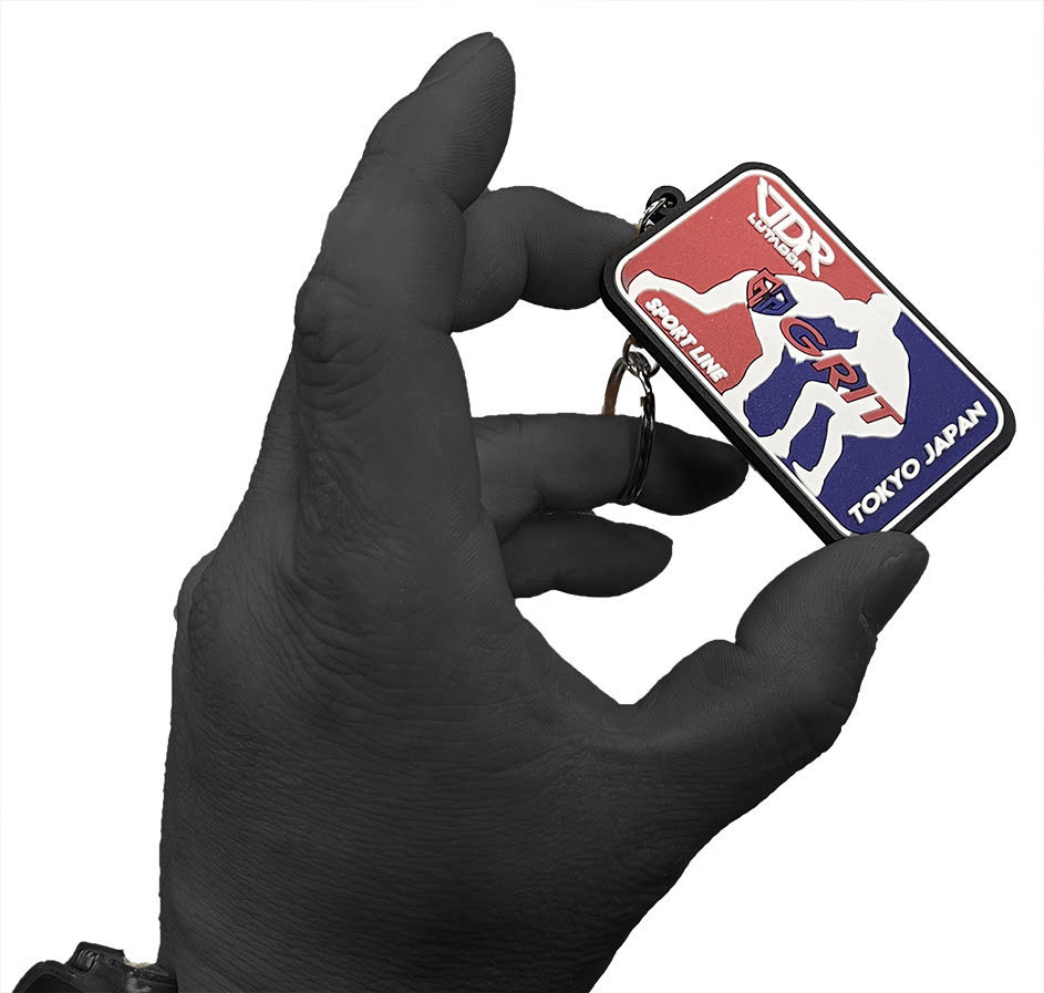 GRIT AND LTDR RUBBER KEYRING