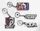 GRIT AND LTDR RUBBER KEYRING
