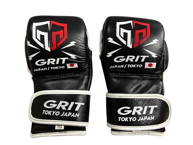 GRIT オープンフィンガーグローブ 新品・未使用 GRIT SOFT CUSHION SAFETY MMA GLOVE 2410 TOKYO JAPAN MODEL オープン
