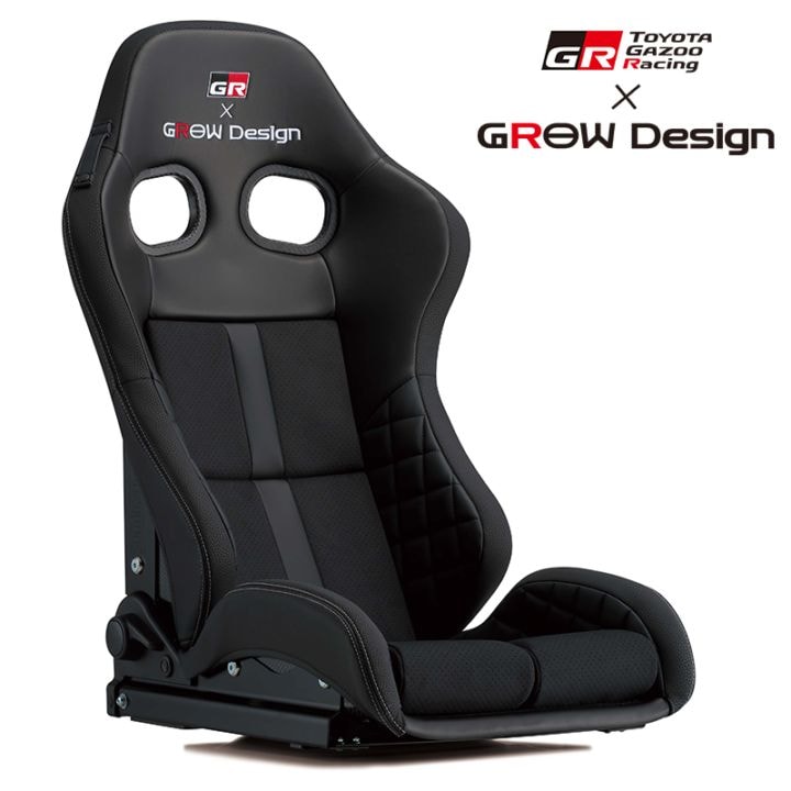 GR TOYOTA Gazoo Racing × GROW Design リクライニングシート Aero Stabilizing Sport Seat