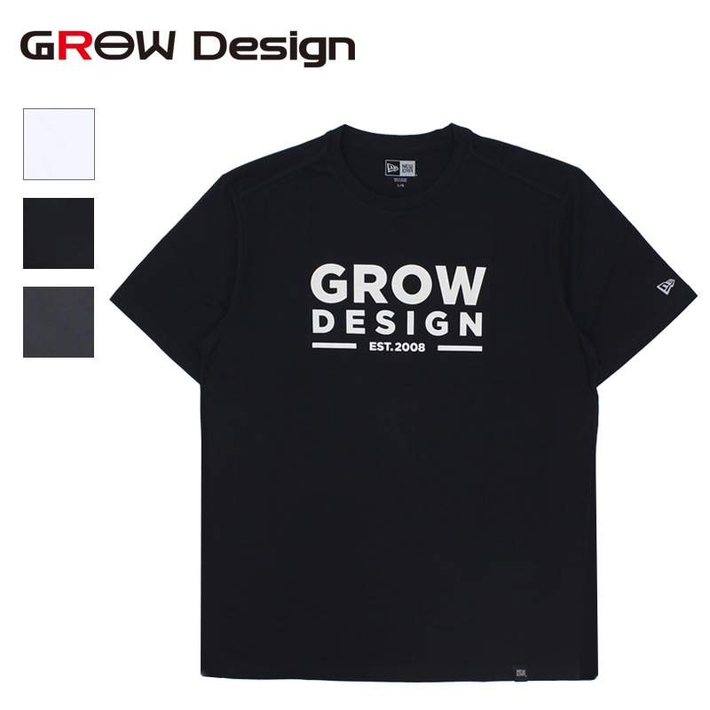 GROW Design ロゴTシャツ NEW ERAボディ S M L 半袖Tシャツ