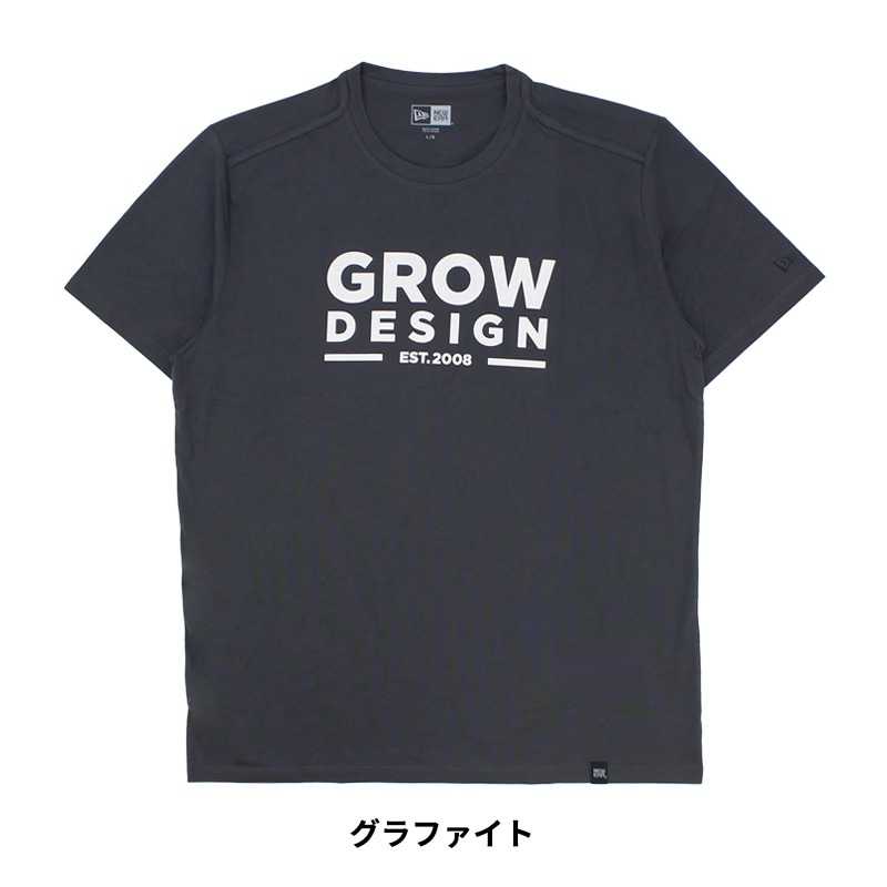 GROW Design ロゴTシャツ NEW ERAボディ S M L 半袖Tシャツ