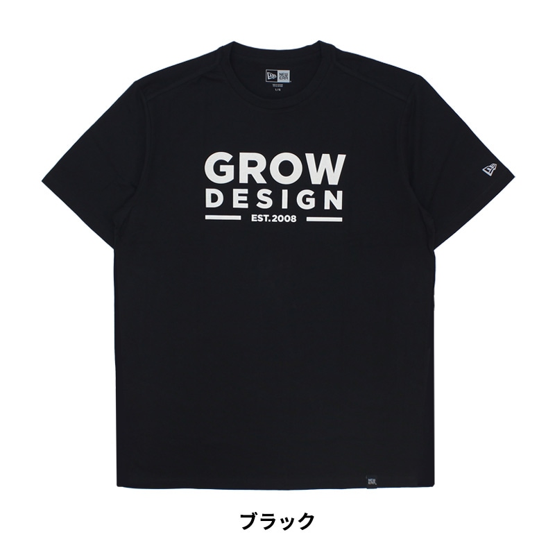 GROW Design ロゴTシャツ NEW ERAボディ S M L 半袖Tシャツ