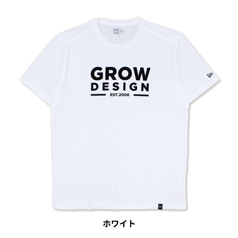 GROW Design ロゴTシャツ NEW ERAボディ S M L 半袖Tシャツ