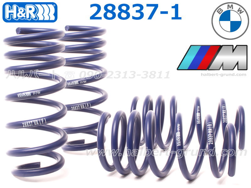 H&R ダウンサス 28837-1【H&R Sport Springs】スポーツスプリング