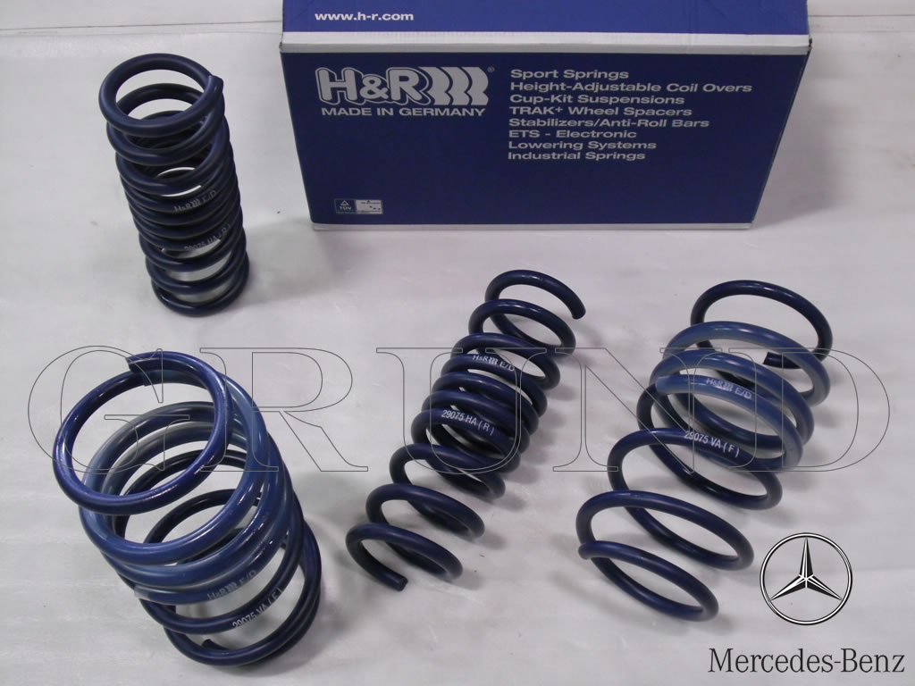 Ｗ２０４ベンツＣクラス用Ｈ＆Ｒダウンサス ベンツ w204 H&R ダウンサス 持込取付 福津市 宗像市 北九州