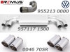 ������͢���ʡ�REMUS Axle-back system�ڥ�ॹ ���ݡ��ĥޥե顼 ��102 ���󥰥�W�����ۥե��륯������� �����7 GTI ��� ��955213 0000+957117 1500+0046 70SR�ۡ�����̵������Ź��ô��