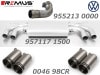 ������͢���ʡ�REMUS Axle-back system�ڥ�ॹ ���ݡ��ĥޥե顼 ��98 ���ȥ꡼�ȥ졼��W�����ۥե��륯������� �����7 GTI ��� ��955213 0000+957117 1500+0046 98CR�ۡ�����̵������Ź��ô��