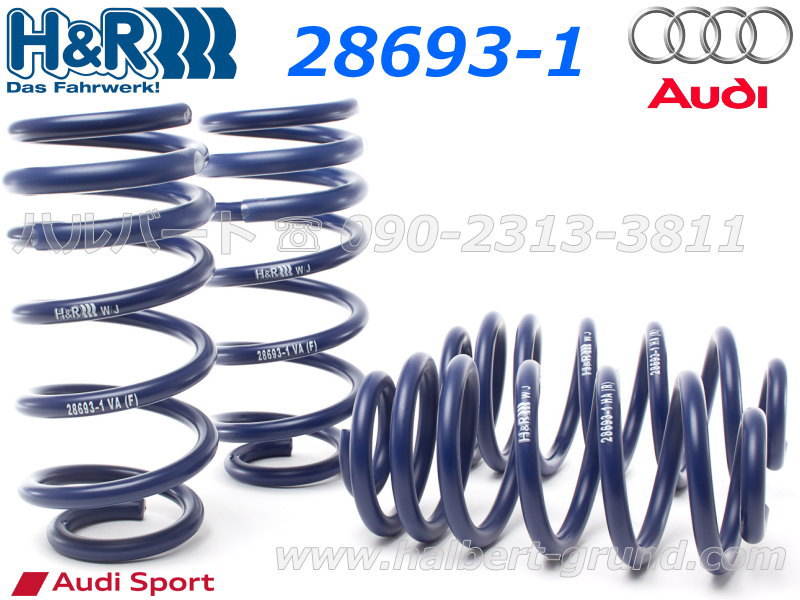 H&R ダウンサス 28693-1【H&R Sport Springs】スポーツスプリング H&R ダウンサス 28693-1【H&R Sport Springs】スポーツスプリング