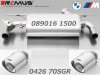 ������͢���ʡ�REMUS Axle-back system�ڥ�ॹ ���ݡ��ĥޥե顼 ��102 ���󥰥� ���ȥ졼�ȥ��å� ������BMW 2���꡼�� F22 M240i�ۡ�089016 1500 + 0026 70SGR�ۡ�����̵������Ź��ô��