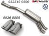 ������͢���ʡ�REMUS Axle-back system�ڥ�ॹ ���ݡ��ĥޥե顼 ��84 ���󥰥� W�åե��륯������� �ݥ� AW 2.0 GTI��Volkswagen Polo��952519 0500 + 0026 55SR�ۡ�����̵������Ź��ô��