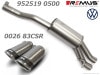 ������͢���ʡ�REMUS Axle-back system�ڥ�ॹ ���ݡ��ĥޥե顼 ��84 �����ܥ�졼�� W �åե��륯������� �ݥ� AW 2.0 GTI��Volkswagen Polo��952519 0500 + 0026 83CSR�ۡ�����̵������Ź��ô��