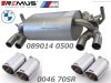 ͢ʡREMUS Axle-back-systemڥॹ ݡĥޥե顼 102 󥰥 W BMW 3꡼ M3  F80ۡ089014 0500 + 0046 70SR̵ۡŹô