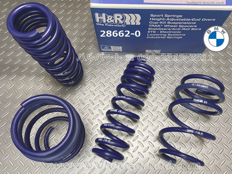  3シリーズ 用 H&R スポーツスプリング ダウンサス 28662-2 H&R 28662-2 Lowering Sport Front Rear Springs for 19-26 BMW G20