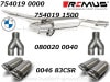 ������͢���ʡ�REMUS Axle-back system�ڥ�ॹ ���ݡ��ĥޥե顼 ��84 �����ܥ�졼�� W ������BMW 2���꡼�� ����󥯡��� F44 M235i xDrive�ۡ�080020 0040 + 754019 0000 + 754019 1500 + 0046 83CSR�ۡ�����̵������Ź��ô��