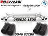 ������͢���ʡ�REMUS Axle-back system�ڥ�ॹ ���ݡ��ĥޥե顼 ��84 ���ȥ꡼�ȥ졼�� �֥�å��������� W ������BMW 3���꡼�� ������ G20 M340i xDrive / �ġ���� G21 M340i xDrive / 4���꡼�� G22 M440i xDrive�ۡ�085020 0000 + 085020 1500 + 0046 83CBR��