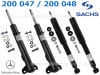 ������λ�����ס�SACHS Damper�ۥ��å��� ����å����֥����С��å�륻�ǥ��٥�� SL���饹 R129 1992(ʿ��4)ǯ2��ʹߡڥե���ȡ��ꥢ����ʬ���åȡ�Mercedes-Benz��200 047��200 048�ۡ�����̵����