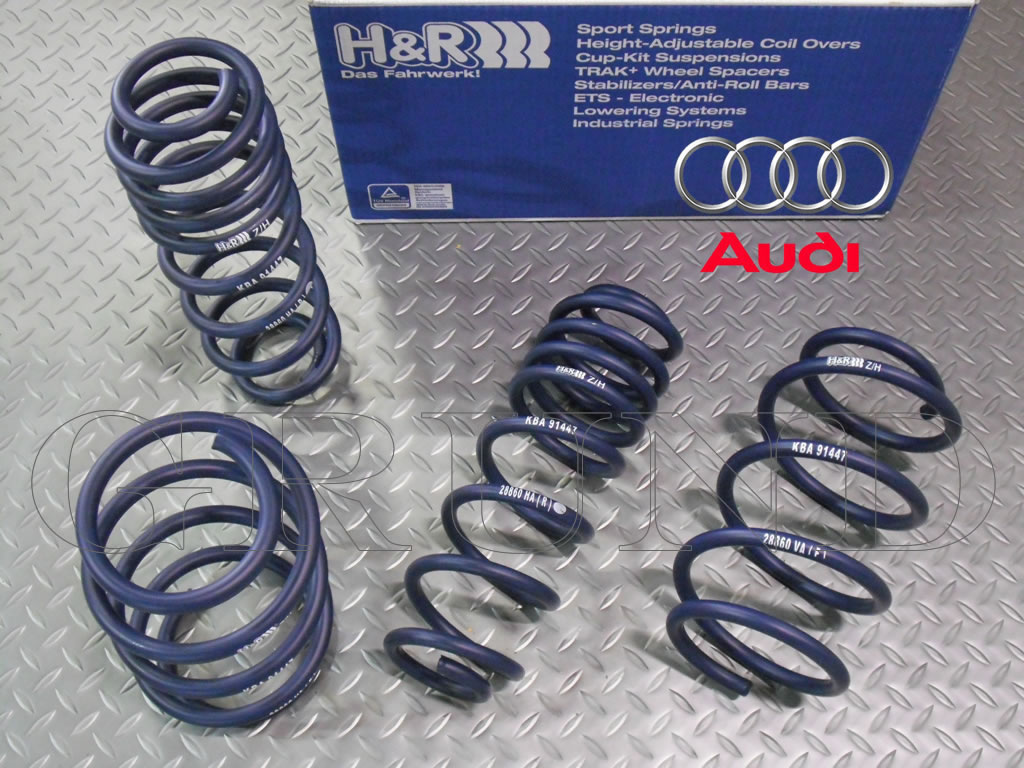 ≒H&Rダウンサス28860-3 A3(8V)セダン FF車(13-) アウディ用