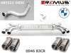 ������͢���ʡ�REMUS Axle-back system�ڥ�ॹ ���ݡ��ĥޥե顼 ��84 ���ȥ꡼�ȥ졼�� W ������BMW 2���꡼�� ������ G42 M240i xDrive�ۡ�085022 0000 + 085020 1500 + 0046 83CR�ۡ�����̵������Ź��ô��
