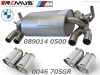 ͢ʡREMUS Axle-back-systemڥॹ ݡĥޥե顼 102 󥰥 ȥ졼ȥå W BMW 3꡼ M3  F80ۡ089014 0500 + 0046 70SGR̵ۡŹô