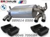 ͢ʡREMUS Axle-back-systemڥॹ ݡĥޥե顼 102 󥰥 ȥ졼ȥå ֥å W BMW 3꡼ M3  F80ۡ089014 0500 + 0046 70SGBR̵ۡŹô