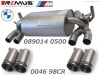 ͢ʡREMUS Axle-back-systemڥॹ ݡĥޥե顼 98 ȥ꡼ȥ졼 W BMW 3꡼ M3  F80ۡ089014 0500 + 0046 98CR̵ۡŹô