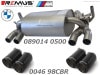 ͢ʡREMUS Axle-back-systemڥॹ ݡĥޥե顼 98 ȥ꡼ȥ졼 ֥å W BMW 3꡼ M3  F80ۡ089014 0500 + 0046 98CBR̵ۡŹô