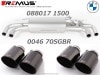 ͢ʡREMUS Axle-back Sport Exhaustڥॹ ݡĥ٥ ꥢޥե顼 102 󥰥 ȥ졼ȥå ֥å W BMW 5꡼ 540i  G30 / ġ G31088017 1500 + 0046 70SGBR̵ۡŹô