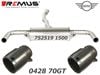 ������͢���ʡ�REMUS GPF-back-system�ڥ�ॹ ���ݡ��ĥ�٥� �ꥢ�ޥե顼 ��102 GT ������ �����åߥ� ����֥ޥ� F54 �����ѡ�S ��� LV20M��MINI CLUBMAN COOPER-S��752519 1500 + 0428 70GT�ۡ�����̵������Ź��ô��