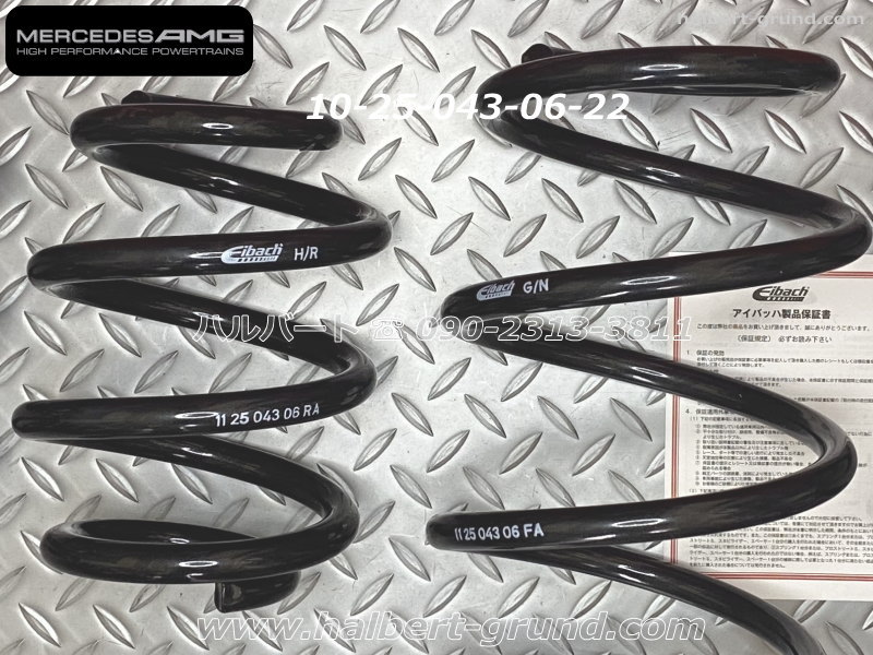 超定番 Eibach製ダウンサス W177 AMGサスペンション装着車用① ienomat