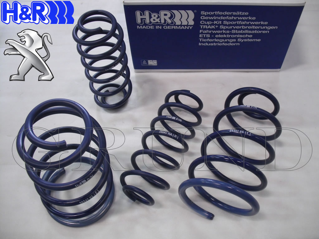 ��H&R Sport Springs��H&R ���ݡ��ĥ��ץ�� 29118-1�åץ��硼 207 �ϥå��Хå� & CC 1.4 / 1.6 / 1.6T��PEUGEOT 207�ۡ�29118-1�ۡ�����̵������Ź��ô��