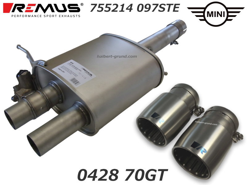 ������͢���ʡ�REMUS Sports Label�ڥ�ॹ ���ݡ��ĥ�٥� �ꥢ�ޥե顼 �Х�֥���ȥ����륷���ƥ��� ��102 GT ������ W�åߥ� �����ѡ�S 3�ɥ���MINI COOPER-S F56��755214 097STE + 0428 70GT�ۡ�����̵������Ź��ô��