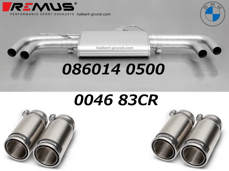 ������͢���ʡ�REMUS Sport Exhaust�ڥ�ॹ ���ݡ��ĥ�٥� �ꥢ�ޥե顼 ��84 ���ȥ꡼�ȥ졼�� W ������BMW X���꡼�� X3 F25 xDrive 20i / 28i / 35i / 20d��086014 0500 + 0046 83CR�ۡ�����̵������Ź��ô��
