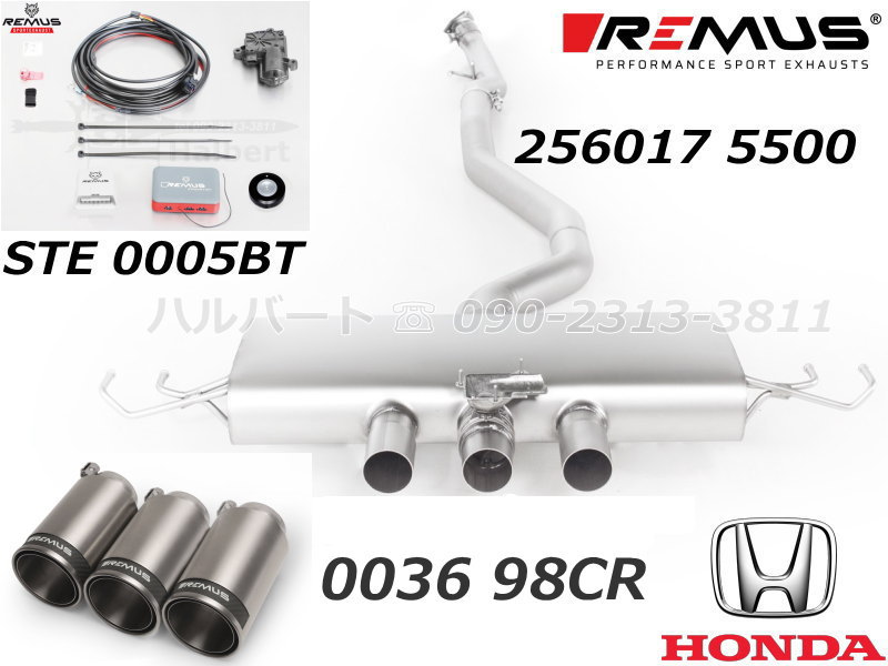 ������͢���ʡ�REMUS CAT BACK SYSTEM�ڥ�ॹ ���㥿�Хå������ƥ�ʿ��޸����򴹡˥ޥե顼 ��98 ���ȥ꡼�ȥ졼���åۥ�� ���ӥå� ������R FK8��HONDA CIVIC��STE 0005BT + 256017 5500 + 0036 98CR�ۡ�����̵������Ź��ô��