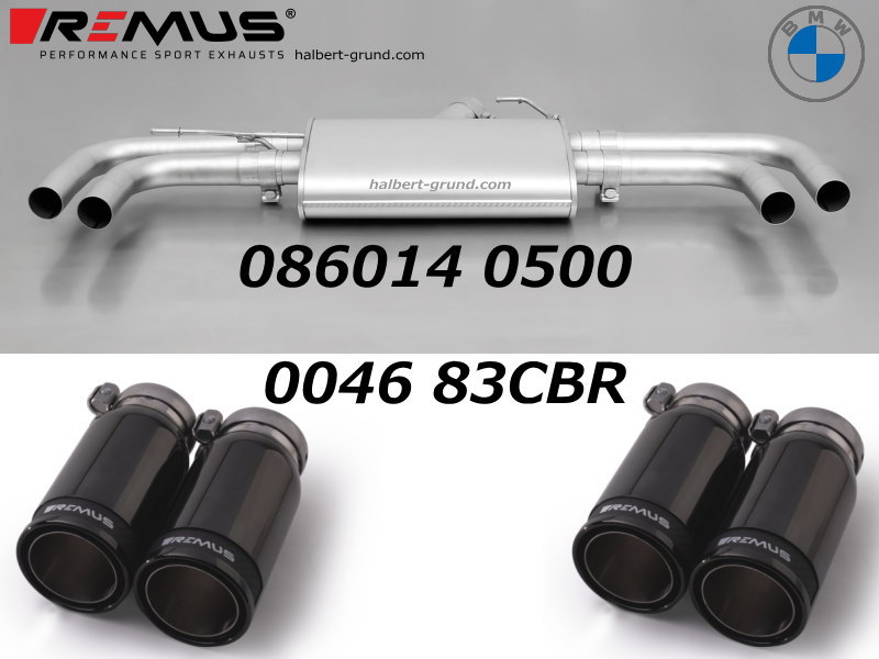 ������͢���ʡ�REMUS Sport Exhaust�ڥ�ॹ ���ݡ��ĥ�٥� �ꥢ�ޥե顼 ��84 ���ȥ꡼�ȥ졼�� �֥�å� W ������BMW X���꡼�� X3 F25 xDrive 20i / 28i / 35i / 20d��086014 0500 + 0046 83CBR�ۡ�����̵������Ź��ô��