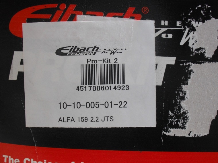 ͢ʡEibach PRO-KITڥХå ץå 륹ץ󥰡åեᥪ 159 ALFA ROMEO 159 Sedan 2.210-10-005-01-22̵ۡŹô